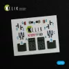 Kelik F-16D interior 3D decals for Revell kit - 3D belsőtér-részletező matricakészlet