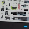 Kelik F-16D interior 3D decals for Revell kit - 3D belsőtér-részletező matricakészlet
