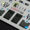 Kelik F-16D interior 3D decals for Revell kit - 3D belsőtér-részletező matricakészlet