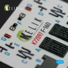 Kelik F-16D interior 3D decals for Revell kit - 3D belsőtér-részletező matricakészlet