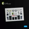 Kelik F-15E - interior 3D decals for GWH kit - 3D belsőtér-részletező matricakészlet