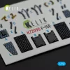 Kelik F-15E - interior 3D decals for GWH kit - 3D belsőtér-részletező matricakészlet