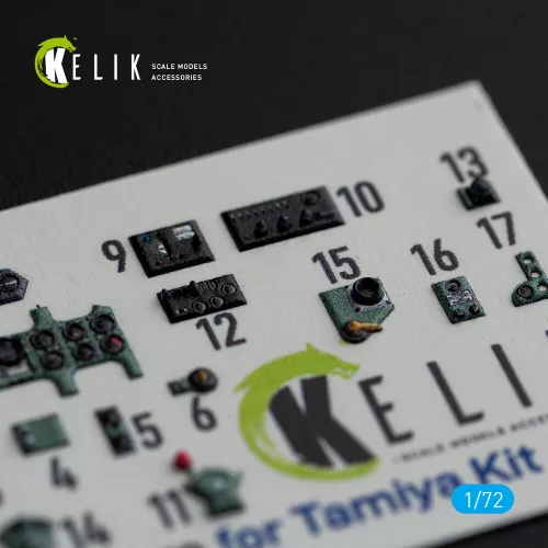 Kelik A6M5 Zero - interior 3D decals for Tamiya kit - 3D belsőtér-részletező matricakészlet
