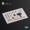 Kelik Horten Go 229 interior 3D decals for Revell kit - 3D belsőtér-részletező matricakészlet