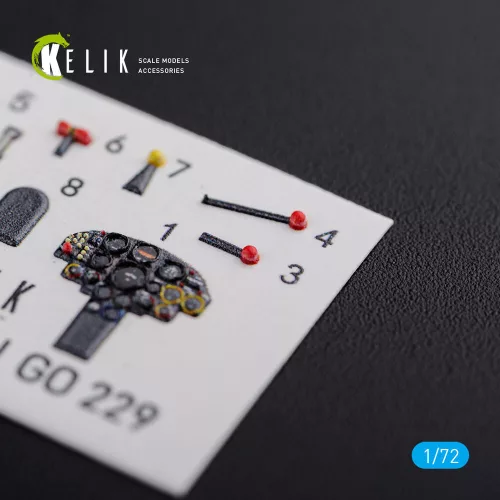 Kelik Horten Go 229 interior 3D decals for Revell kit - 3D belsőtér-részletező matricakészlet