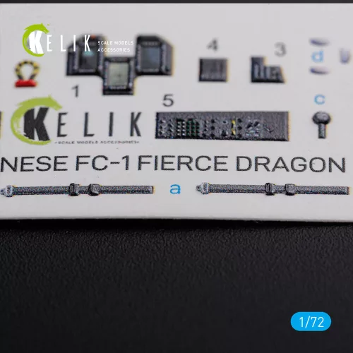 Kelik Chinese FC-1 Fierce Dragon interior 3D decals for Trumpeter kit - 3D belsőtér-részletező matricakészlet