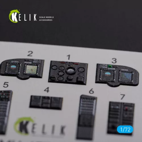 Kelik MH-47E interior 3D decals for Italeri kit - 3D belsőtér-részletező matricakészlet