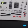 Kelik MH-47E interior 3D decals for Italeri kit - 3D belsőtér-részletező matricakészlet