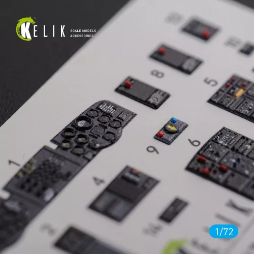 Kelik CH-47A interior 3D decals for Trumpeter kit - 3D belsőtér-részletező matricakészlet