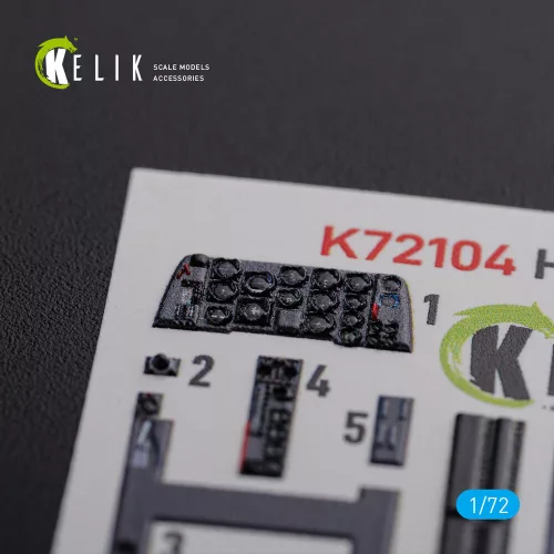 Kelik HE-219 UHU interior 3D decals for Dragon kit - 3D belsőtér-részletező matricakészlet