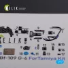 Kelik BF109 G-6 interior 3D decals for Tamiya kit - 3D belsőtér-részletező matricakészlet