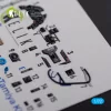 Kelik BF109 G-6 interior 3D decals for Tamiya kit - 3D belsőtér-részletező matricakészlet