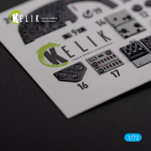 Kelik KI-21 interior 3D decals for ICM kit - 3D belsőtér-részletező matricakészlet