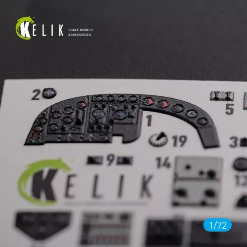 Kelik KI-21 interior 3D decals for ICM kit - 3D belsőtér-részletező matricakészlet