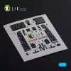 Kelik F-16 CG/CJ interior 3D decals for Academy kit - 3D belsőtér-részletező matricakészlet