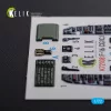 Kelik F-16 CG/CJ interior 3D decals for Academy kit - 3D belsőtér-részletező matricakészlet