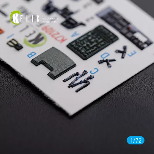Kelik F-16 MLU interior 3D decals for Revell kit - 3D belsőtér-részletező matricakészlet