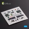 Kelik F-16 CJ (Block 50) interior 3D decals for Tamiya kit - 3D belsőtér-részletező matricakészlet