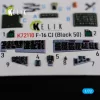 Kelik F-16 CJ (Block 50) interior 3D decals for Tamiya kit - 3D belsőtér-részletező matricakészlet