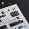 Kelik F-16 CJ (Block 50) interior 3D decals for Tamiya kit - 3D belsőtér-részletező matricakészlet