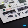 Kelik F-16 CJ (Block 50) interior 3D decals for Tamiya kit - 3D belsőtér-részletező matricakészlet