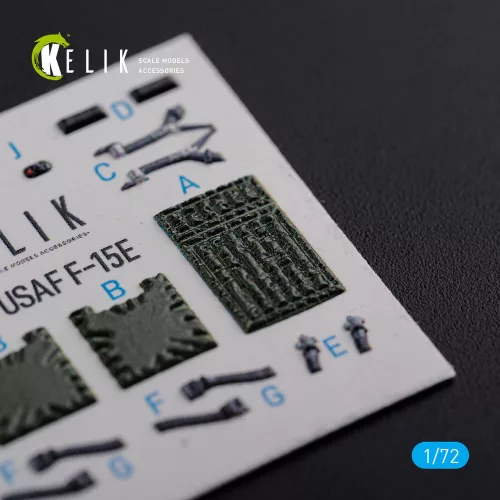 Kelik F-15E interior 3D decals for Academy kit - 3D belsőtér-részletező matricakészlet