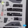 Kelik F-15E interior 3D decals for Academy kit - 3D belsőtér-részletező matricakészlet