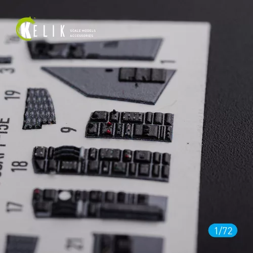 Kelik F-15E interior 3D decals for Academy kit - 3D belsőtér-részletező matricakészlet