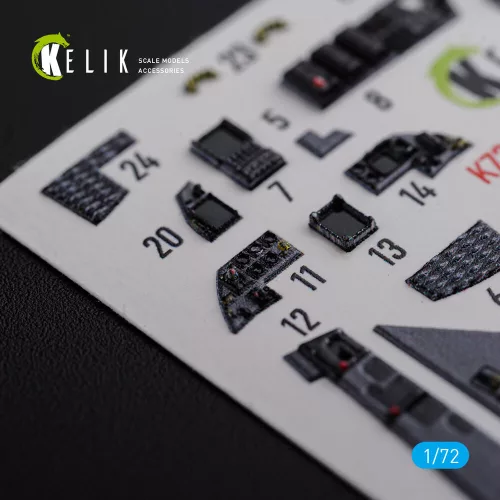 Kelik F-15E interior 3D decals for Academy kit - 3D belsőtér-részletező matricakészlet