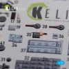 Kelik F-106A Delta Dart interior 3D decals for Meng kit - 3D belsőtér-részletező matricakészlet