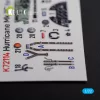 Kelik Hurricane Mk IIC interior 3D decals for Arma Hobby kit - 3D belsőtér-részletező matricakészlet