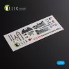 Kelik Sea Hurricane Mk I interior 3D decals for Arma Hobby kit - 3D belsőtér-részletező matricakészlet