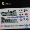 Kelik Sea Hurricane Mk I interior 3D decals for Arma Hobby kit - 3D belsőtér-részletező matricakészlet