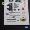 Kelik Sea Hurricane Mk I interior 3D decals for Arma Hobby kit - 3D belsőtér-részletező matricakészlet