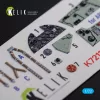 Kelik Sea Hurricane Mk I interior 3D decals for Arma Hobby kit - 3D belsőtér-részletező matricakészlet