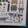 Kelik Mirage 2000C interior 3D decals for ModelSvit kit - 3D belsőtér-részletező matricakészlet