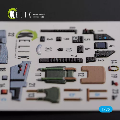 Kelik Mirage 2000C interior 3D decals for ModelSvit kit - 3D belsőtér-részletező matricakészlet