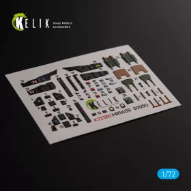   Kelik Mirage 2000D interior 3D decals for ModelSvit kit - 3D belsőtér-részletező matricakészlet