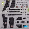 Kelik Mirage 2000D interior 3D decals for ModelSvit kit - 3D belsőtér-részletező matricakészlet