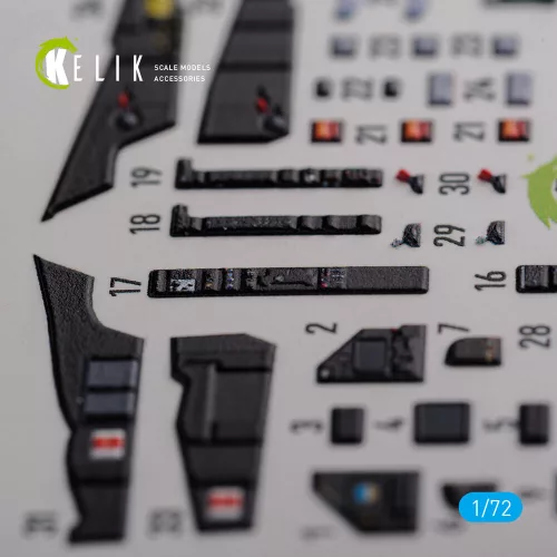Kelik Mirage 2000D interior 3D decals for ModelSvit kit - 3D belsőtér-részletező matricakészlet