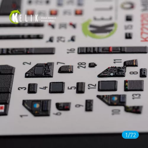 Kelik Mirage 2000D interior 3D decals for ModelSvit kit - 3D belsőtér-részletező matricakészlet