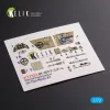 Kelik BF109-F2/F4 reconnaissance interior 3D decals for Fine Molds kit - 3D belsőtér-részletező matricakészlet
