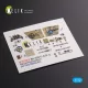 Kelik BF109-F2/F4 reconnaissance interior 3D decals for Fine Molds kit - 3D belsőtér-részletező matricakészlet