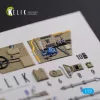 Kelik BF109-F2/F4 reconnaissance interior 3D decals for Fine Molds kit - 3D belsőtér-részletező matricakészlet