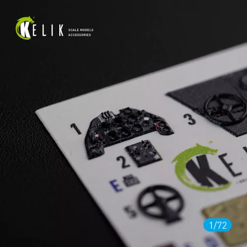 Kelik BF109-F2/F4 interior 3D decals for Fine Molds kit - 3D belsőtér-részletező matricakészlet