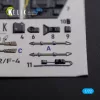 Kelik BF109-F2/F4 interior 3D decals for Fine Molds kit - 3D belsőtér-részletező matricakészlet