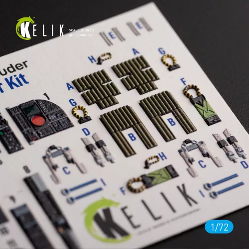Kelik A-6E Intruder - interior 3D decals for Trumpeter kit - 3D belsőtér-részletező matricakészlet