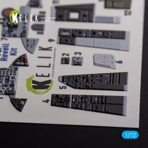 Kelik F-101 Voodoo - interior 3D decals for Revell kit - 3D belsőtér-részletező matricakészlet