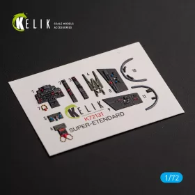   Kelik Super Etendard - interior 3D decals for Academy kit - 3D belsőtér-részletező matricakészlet