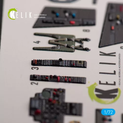 Kelik Super Etendard - interior 3D decals for Academy kit - 3D belsőtér-részletező matricakészlet